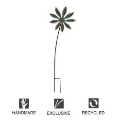 Patina Botanical Garden Stake - Flower