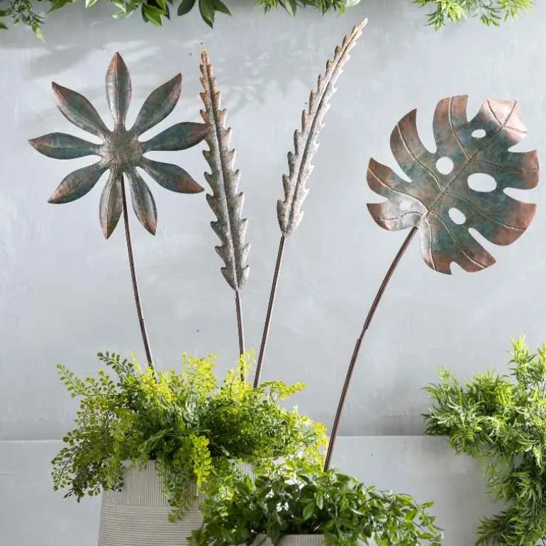 Patina Botanical Garden Stake - Monstera