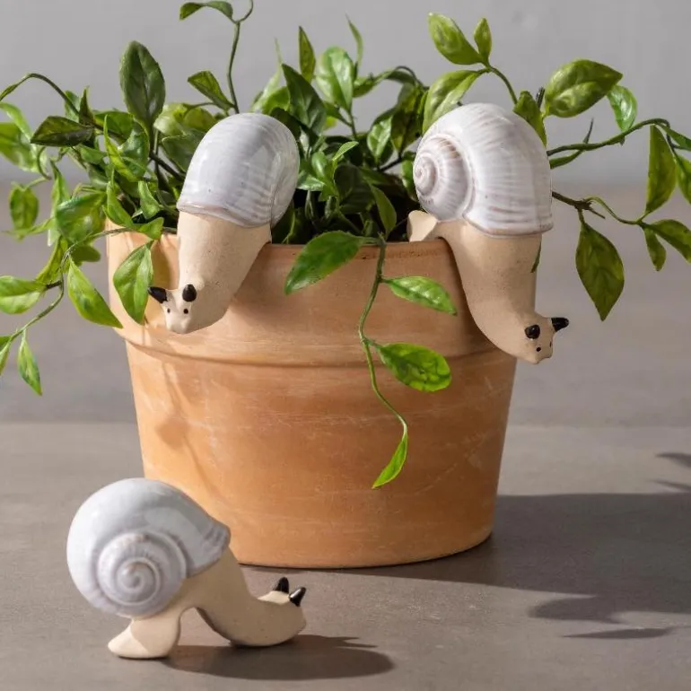 Perched Snail Pot Huggers, Set of 3