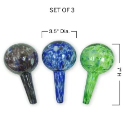 Plant Quencher Glass Watering Globes, Set of 3