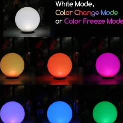 Programmable Color-Changing Solar Globe
