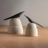 Raven Lidded Containers, Set of 2