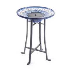 Ravenna IntelliSOLAR Ceramic Birdbath with Remote