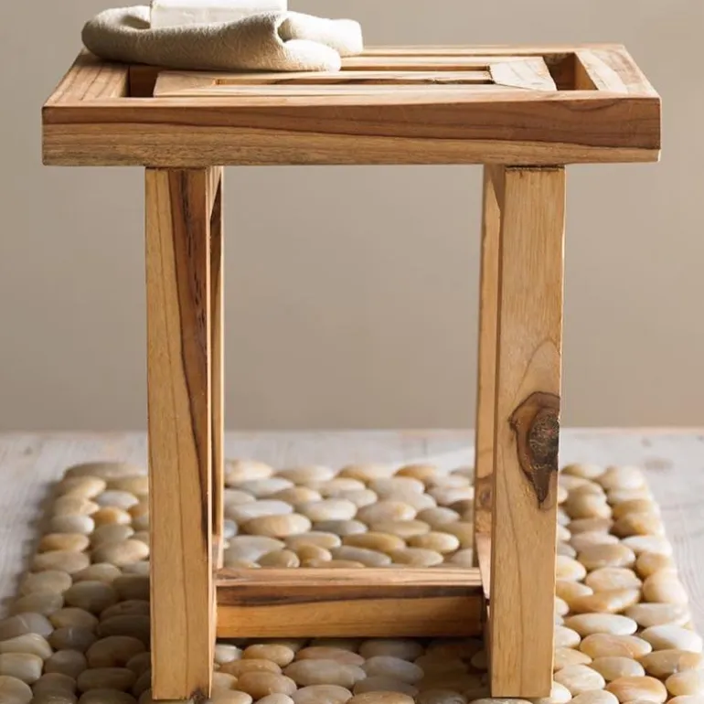 Reclaimed Teak Stool