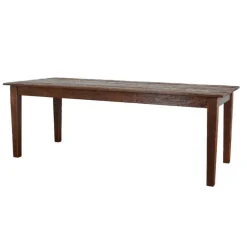 Reclaimed Wood Provence Farm Table, 7ft - Saddle