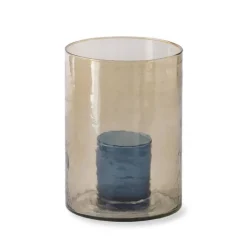 Recycled Double Glass Hurricane, Tall