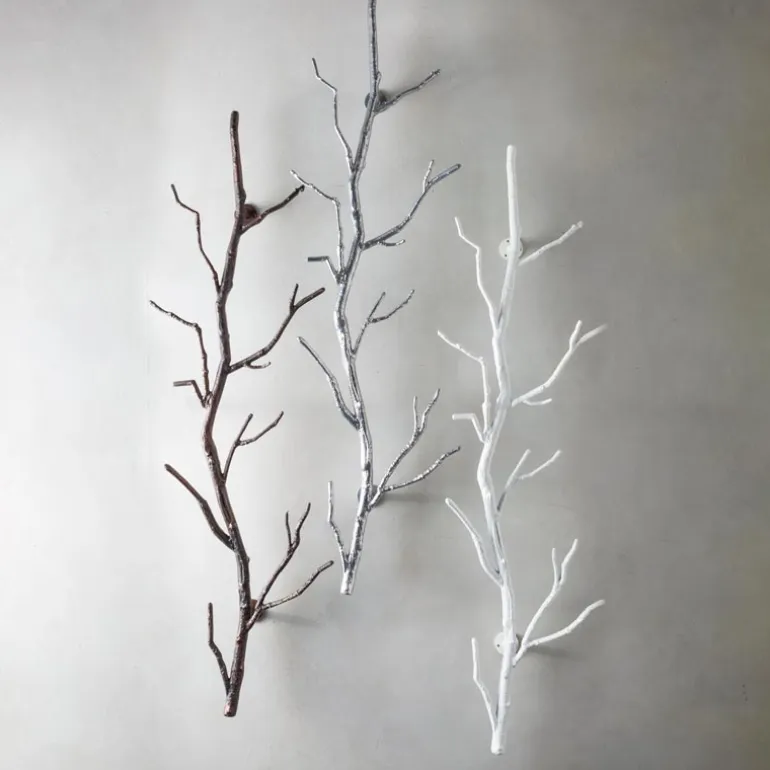 Recycled Metal Branch Wall Rack, 5' - Bronze