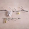Recycled Metal Branch Wall Rack, 5' - Silver