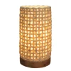 Recycled Paper Mini Lamp on Mango Wood Base - Mesh
