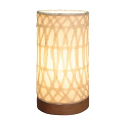 Recycled Paper Mini Lamp on Mango Wood Base - Arch