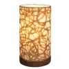 Recycled Paper Mini Lamp on Mango Wood Base - Swirl