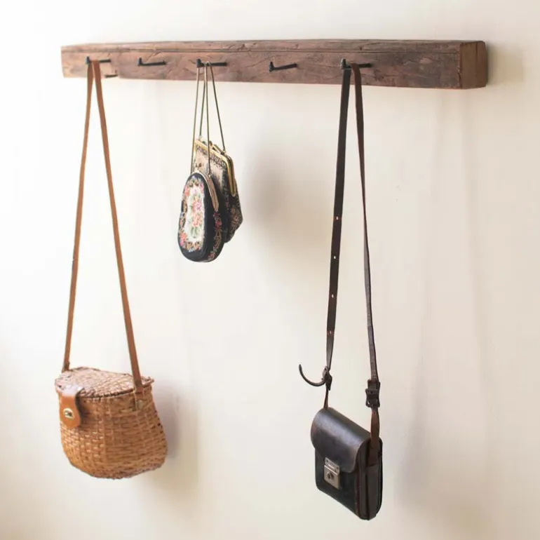Recycled Wood Coat Rack