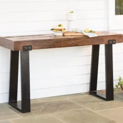 Richland Indoor/Outdoor Reclaimed Wood Console Table