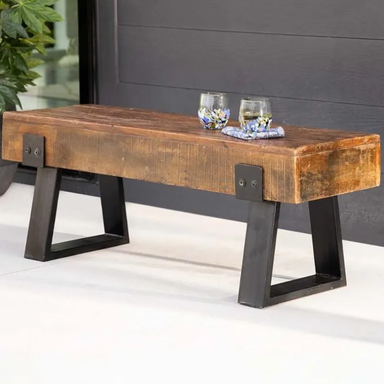 Richland Indoor/Outdoor Reclaimed Wood Bench