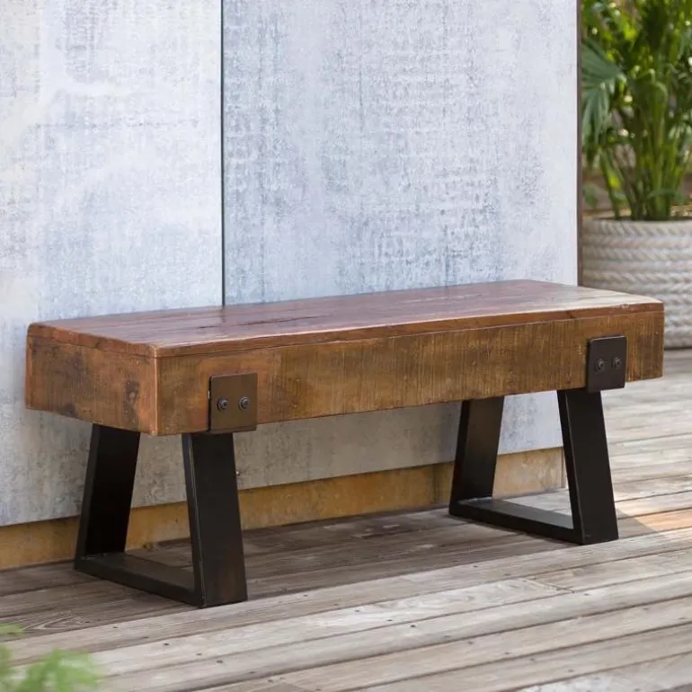 Richland Indoor/Outdoor Reclaimed Wood Bench