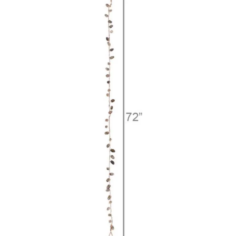 Rose Gold Open Pinecone Garland