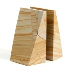 Sand Marble Bookend Set