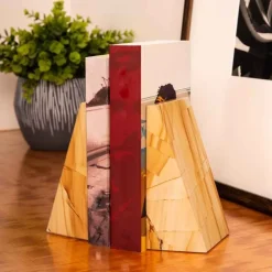 Sand Marble Bookend Set