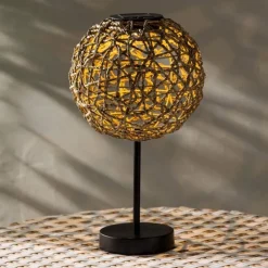 Seagrass Tabletop Solar Lantern