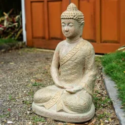 Seated Buddha Statue, 22"H