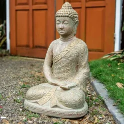 Seated Buddha Statue, 22"H