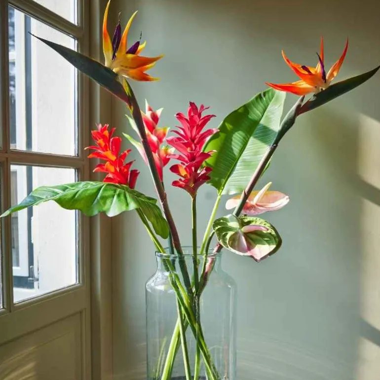 Set of 2 Bird of Paradise Faux Blooms
