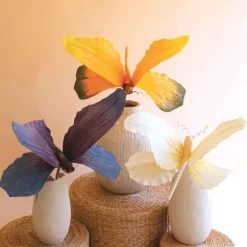 Set of 3 Botanical Butterflies