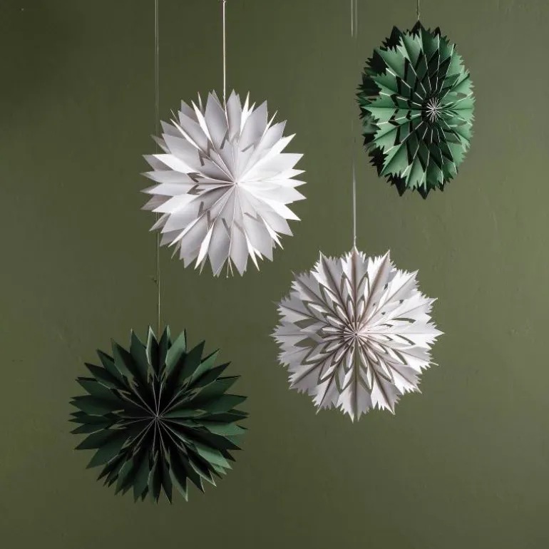 Set of 2 Hanging Paper Stars, 11.75" dia.