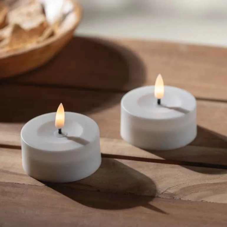 Set of 2 Solar Tealight Candles