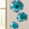 Set of Three Ceramic Blooms