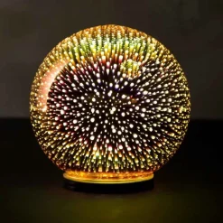 Small Mercury Glass Gazing Ball, 6" dia. - Copper