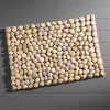 Smooth River Rock Stone Floor Mat, Indoor/ Outdoor - Ochre