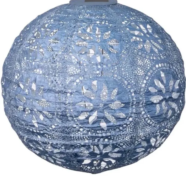 Soji Stella Boho Globe Solar Lantern - Blue