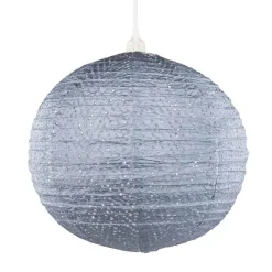 Soji Stella Nova Boho Indoor/Outdoor Tyvek Pendant Lamp, 18" (blue)