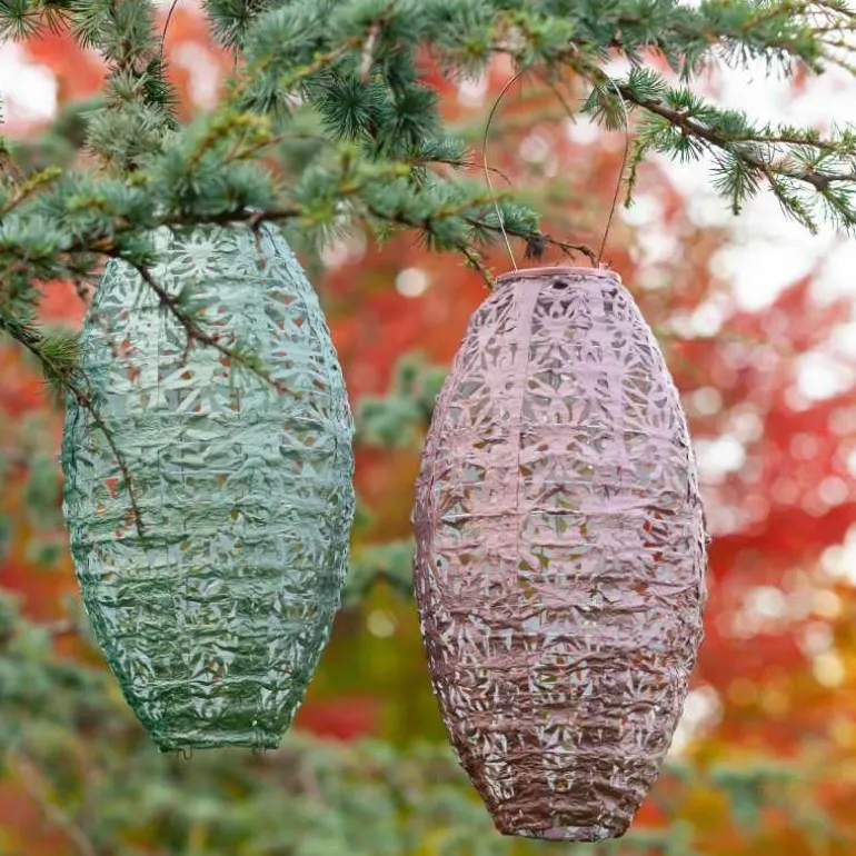 Soji Stella Wildflower Solar Lantern - Sage