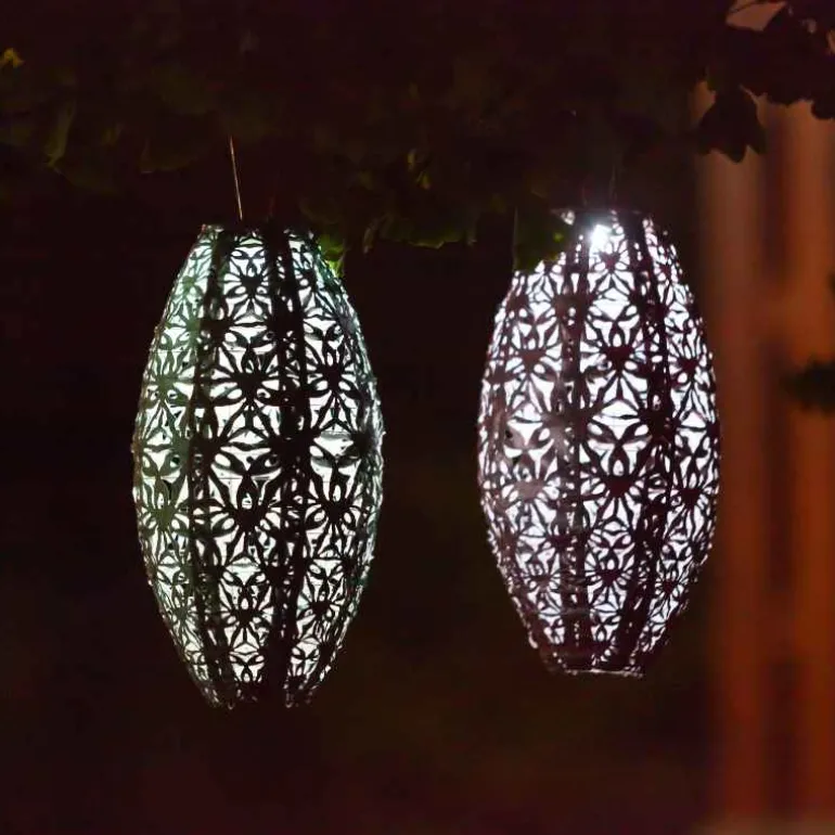Soji Stella Wildflower Solar Lantern - Sage