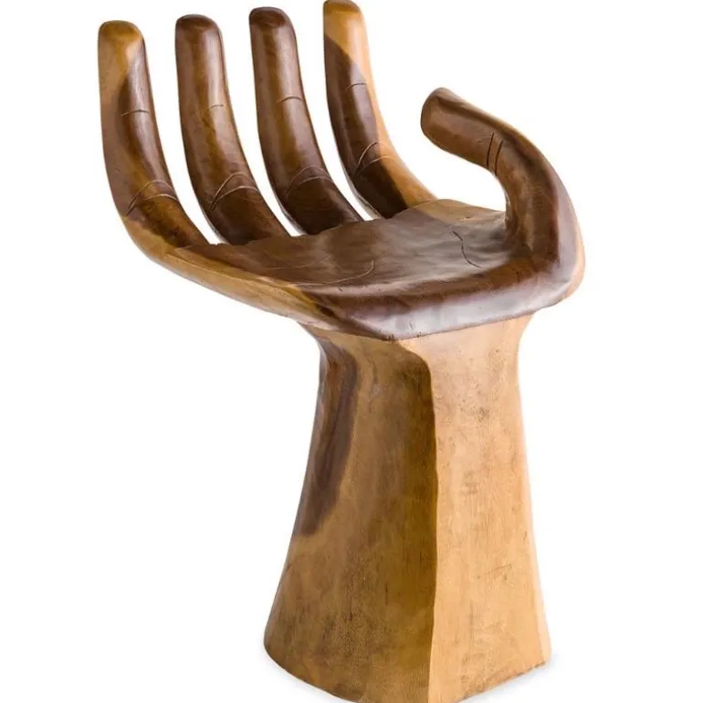 Suar Wood Carved Hand Accent Piece