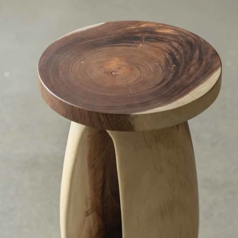Suar Wood Side Table