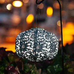 Sunflower Solar Lantern - Sage