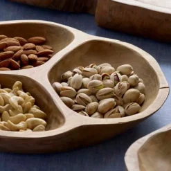 Takara Teak Divided Serving Bowl