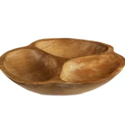 Takara Teak Divided Serving Bowl