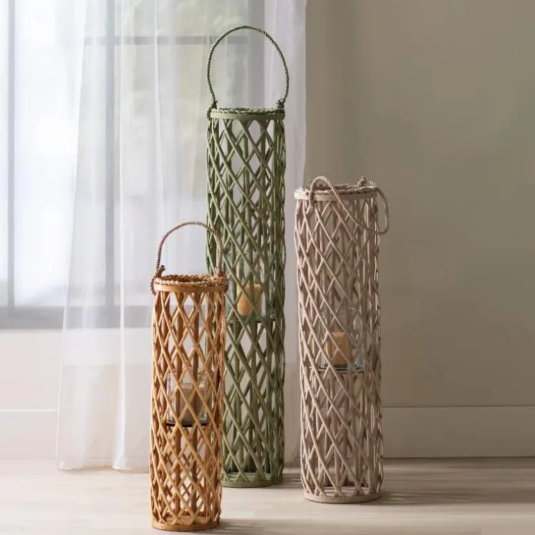 Tall Willow Lanterns, set of 3