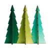 Tannenbaum Tabletop Wood Christmas Tree, Set of 3 - Light Green