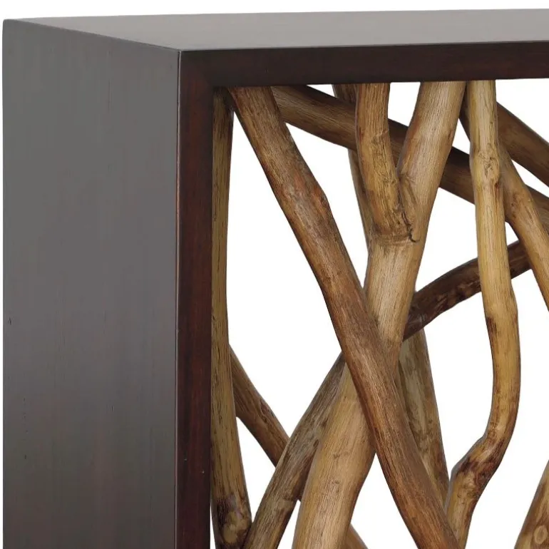 Teak Maze Console