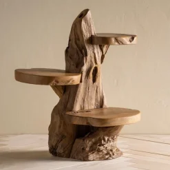 Teak Wood Plant Stand
