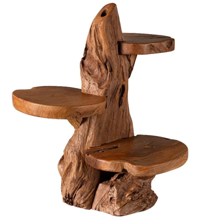 Teak Wood Plant Stand