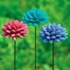 Terracotta Flower Stakes, Set of 3