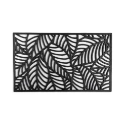Tropical Leaf Rubber Doormat