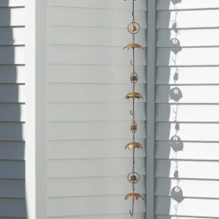 Umbrella and Bell Rain Chain