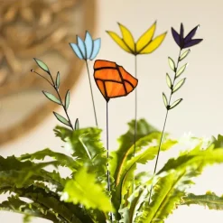 Wildflower Stained Glass Bloom Stakes